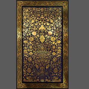 طرح گلدانی با حاشیه
