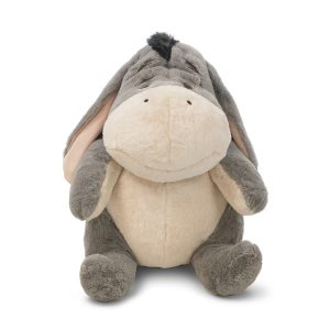 عروسک ایور (Eeyore) ۶۰ سانتی‌متر از وینی د پو رنگ خاکستری و کرم، پارچه پولیشی نرم و ضد حساسیت