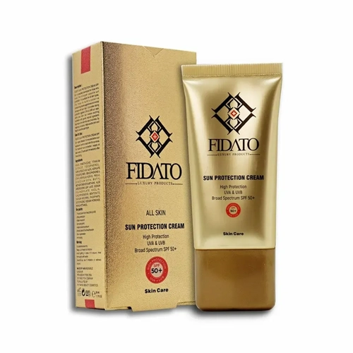 فیداتو ضدافتاب بی رنگ50 کرم ضد آفتاب بیرنگ فیداتو SPF50 مناسب انواع پوست