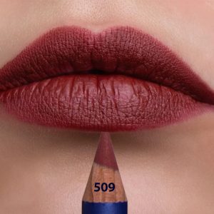 مداد لب لیدو کد 509 با فرمول ضد آب، بافت نرم و ماندگاری بالا برای طراحی حرفه‌ای لب