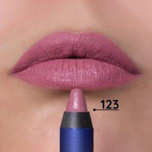 رژ لب مدادی سوپر لانگور لیدو کد 123 رنگ صورتی روشن مات
