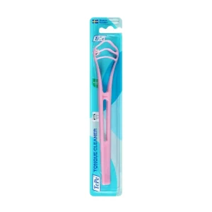 زبان پاک کن TePe Tongue Cleaner سبز رنگ، ساخت سوئد، بسته‌بندی آویزدار، ابزار تخصصی برای پاکسازی سطح زبان و کمک به کاهش بوی بد دهان