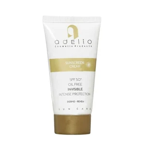 کرم ضد آفتاب فاقد چربی بی‌رنگ ادلیو SPF 50 حجم 50 میلی‌لیتر مناسب پوست چرب و معمولی