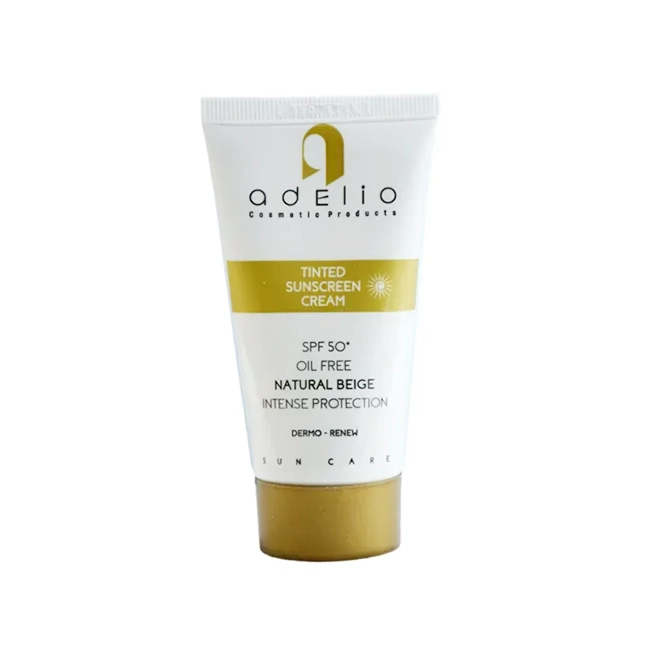 ادلیو ضدافتاب پوست چرب-بژطبیعی کرم ضد آفتاب پوست چرب ادلیو SPF 50 بژ طبیعی 50 میلیلیتر با پوشش مات و فاقد چربی