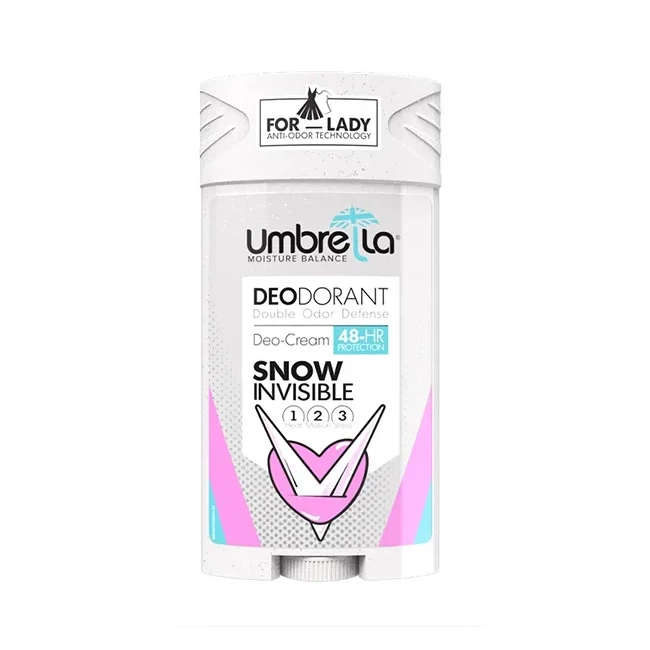 استیک ضد تعریق زنانه اسنو سفید آمبرلا 90ml استیک ضد تعریق زنانه آمبرلا مدل اسنو سفید حجم ۹۰ میلی لیتر