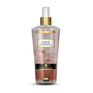 بادی اسپلش زنانه وودلایک Coco Mademoiselle حجم 250 میلی‌لیتر با رایحه گلی شرقی