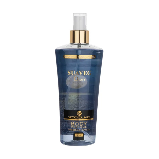 بادی اسپلش مردانه مدل دیور ساوج SUAVEG DIORR وودلایک بادی اسپلش مردانه وودلایک Dior Sauvage حجم 250 میلیلیتر با رایحه تلخ و خنک